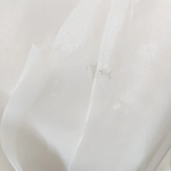 White by Vera Wang One-Shoulder Dress with Black Accent - Picture 8 of 10